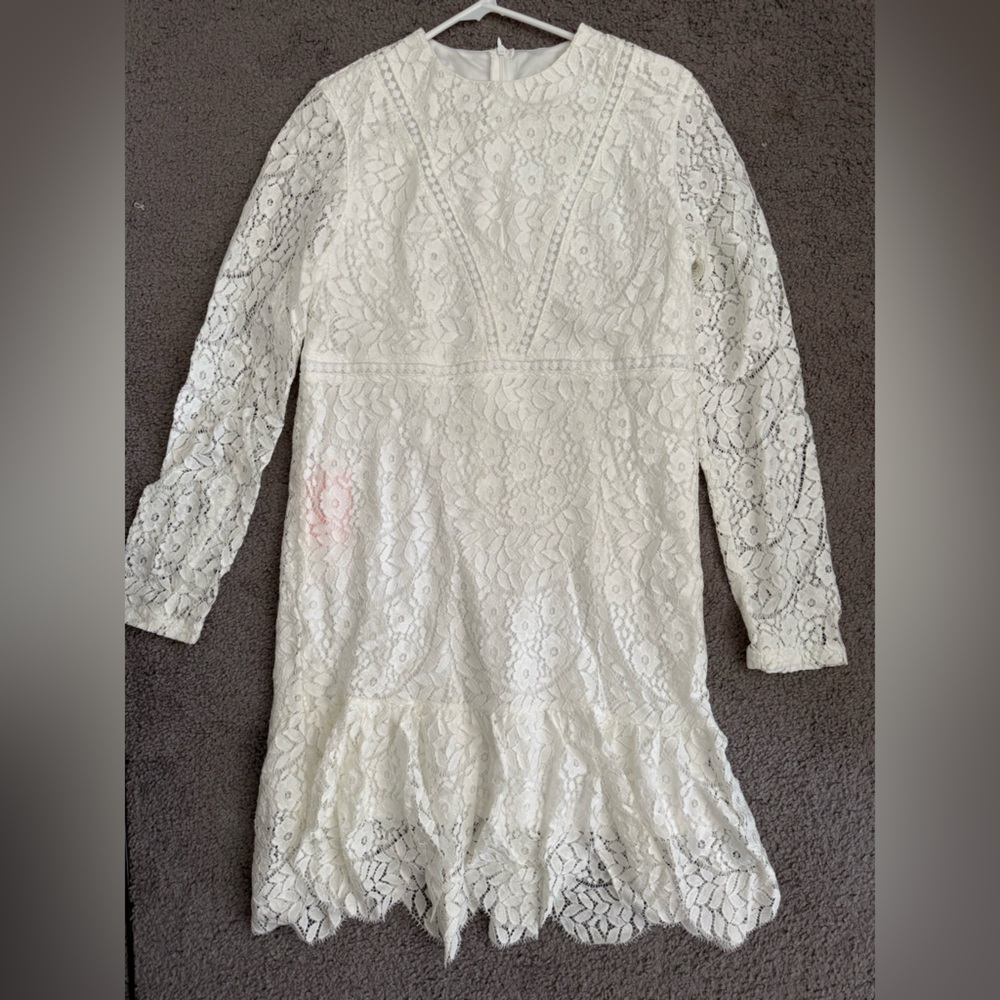 Elegant Lace Long Sleeve Dress